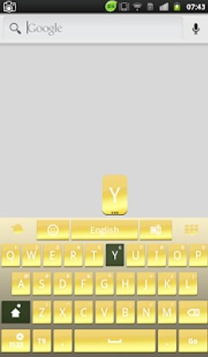 Gold Keyboard for Galaxy S截图1