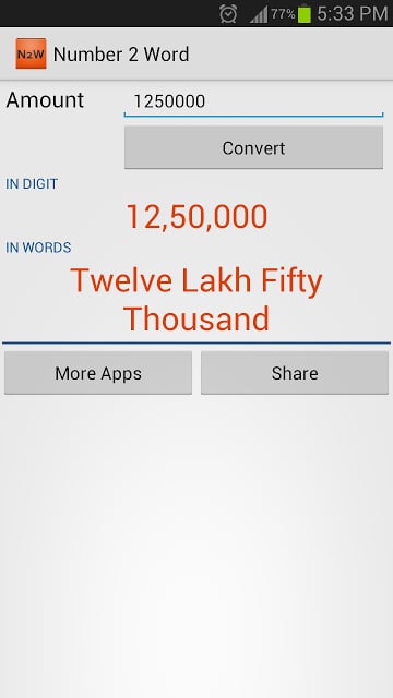 Number to Word Converter - N2W截图3