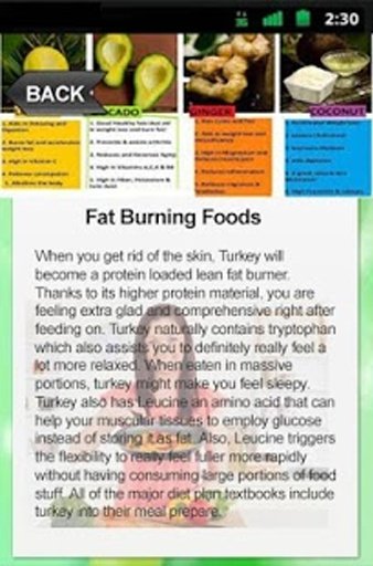 Fat Burning Foods App截图2