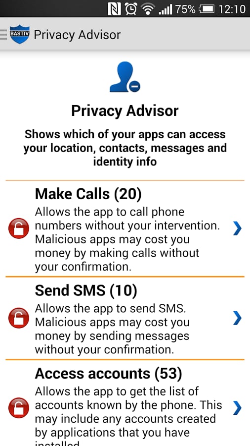 Bastiv Mobile Security截图7