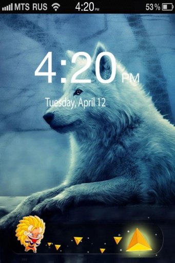 4D Wolves Lock Screen截图1