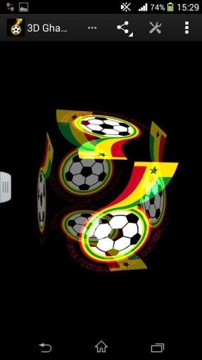 3D Ghana Football LWP截图2