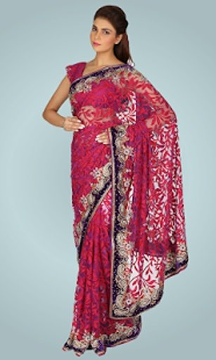 Women Saree Photo Making截图4