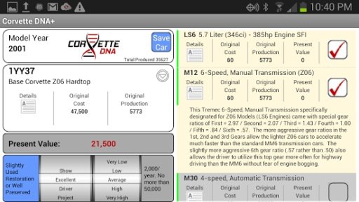 CorvetteDNA Plus截图5