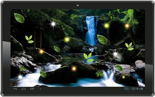 Waterfall n Moon HD LWP截图4