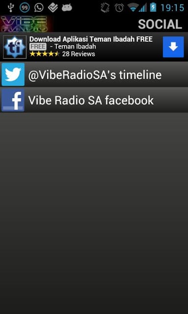 Vibe Radio SA截图4