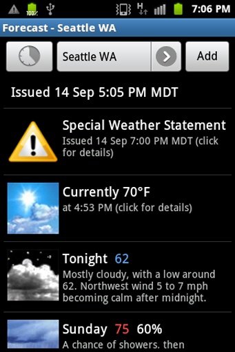 Free NOAA Weather (No ads!)截图6