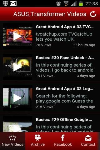Nexus 7 and Transformer Videos截图2