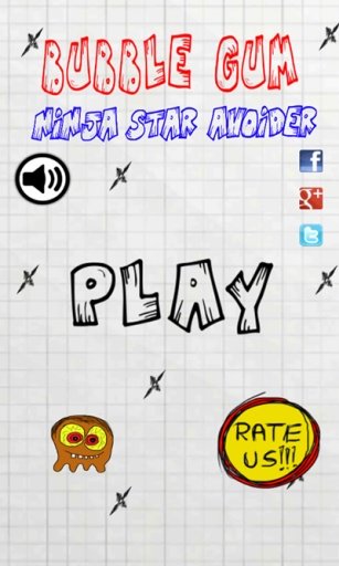 Bubble gum: Ninja star avoider截图4