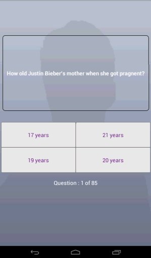 Quiz app - Justing Bieber Ed.截图6