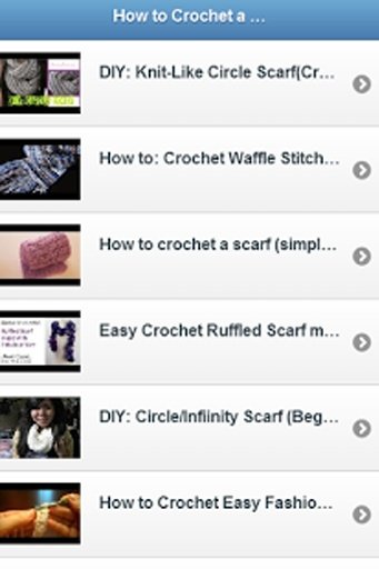 How to Crochet a Scarf Video截图4