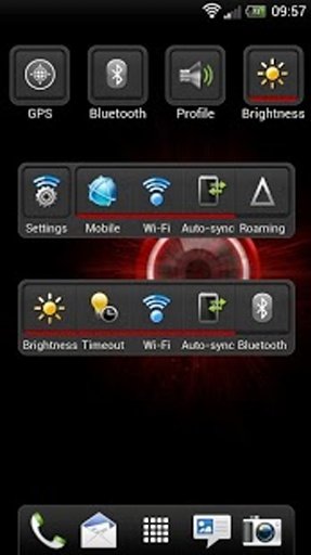 Red Droid - Sense 4 HD Skin截图4