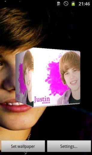 Justin Bieber 3D LiveWallpaper截图3