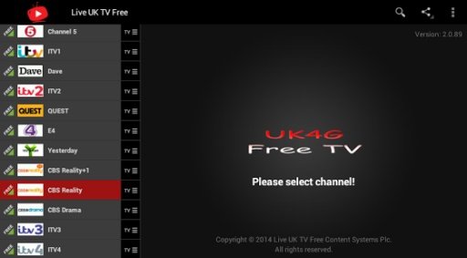 Live UK TV Free截图2