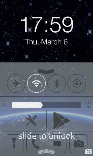 Galaxy S5 Star Lock Screen截图2