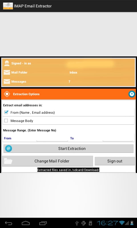 IMAP Email Extractor截图2