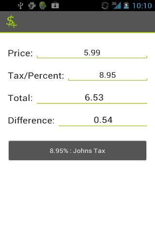 Sales Tax Calculator截图1