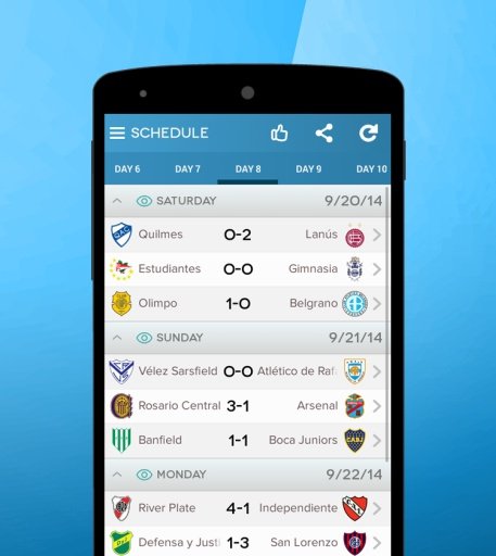 Liga Argentina Live Score截图1