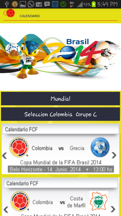 Seleccion Colombia App截图6