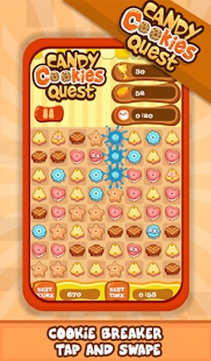 Candy Cookie Quest-Candy games截图3