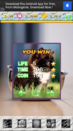 Cute Cat Cut Puzzle Game截图1