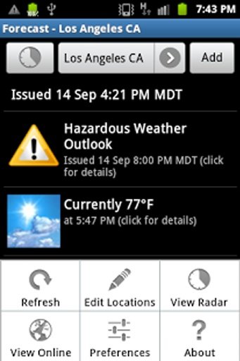 Free NOAA Weather (No ads!)截图5