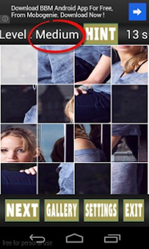 Jennifer Lawrence Puzzle Games截图10