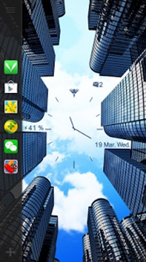 City Sky Live Locker Theme截图3