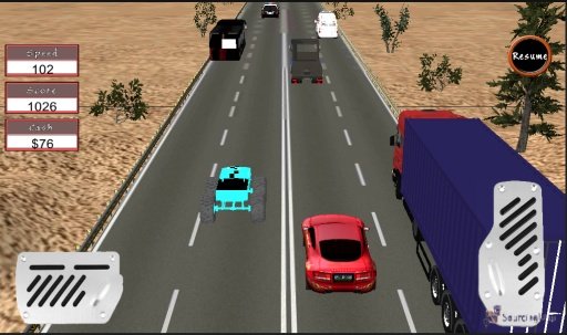 Desert Traffic Racer - 3D截图1