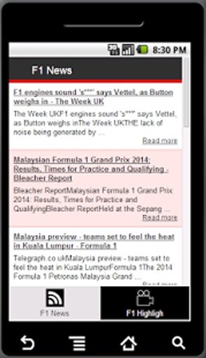 F1 Highlights and News 2014截图4