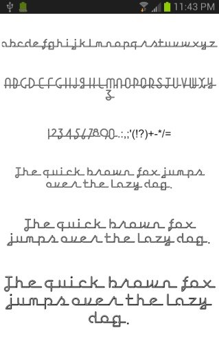 Vintage for FlipFont&reg; free截图7