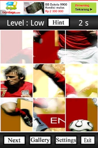 David Beckham Puzzle截图3