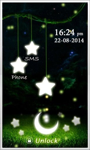 Firefly Stars Lock Screen截图2