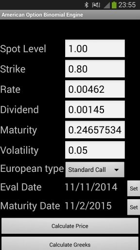 American Option Binomial Model截图1