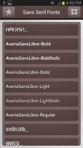 Sans Serif Fonts for S4截图3