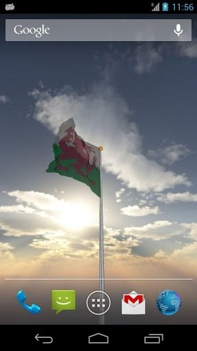 Real Welsh Flag Live Wallpaper截图3