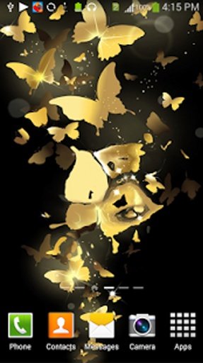 Golden Butterfly LiveWallpaper截图2