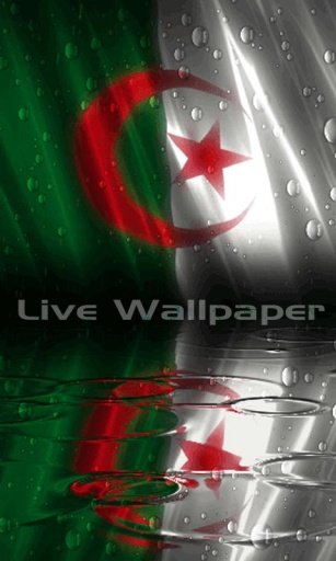 Algeria Flag Raindrop截图2