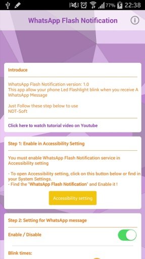 WhatsApp Flash Notification截图1