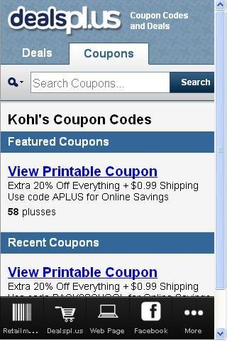 Kohls Coupons截图1