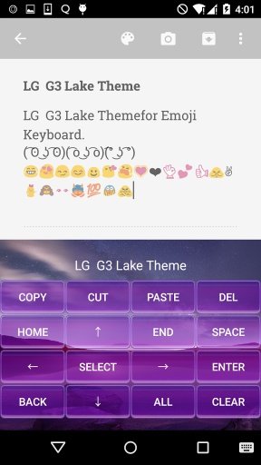 Purple Lake Emoji Keyboard截图4