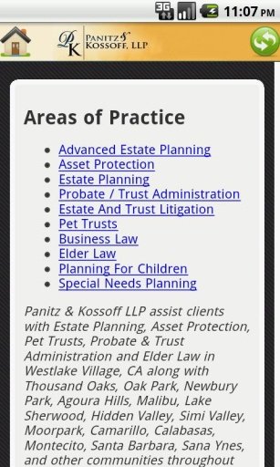 Attorneys Panitz &amp; Kossoff LLP截图2