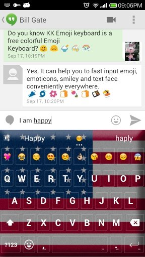 United States Emoji Keyboard截图5