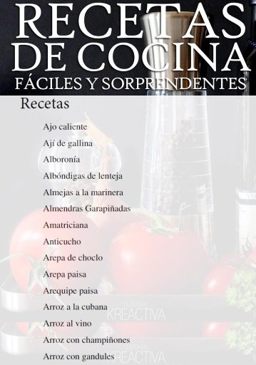 Recetas de cocina f&aacute;ciles截图1