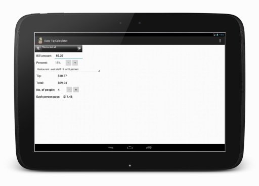 Easy Tip Calculator - Free截图3