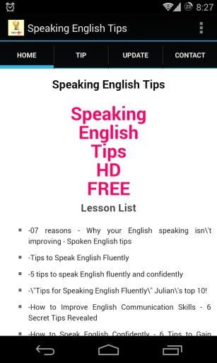 Speaking English Tips截图6