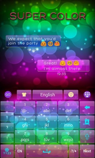 super color go keyboard Theme截图3