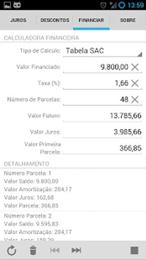 Calculadora Financeira Lite截图4