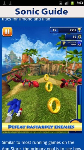 Sonic Dash Tips &amp; Tricks截图5