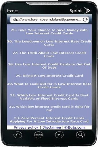 Low Interest Credit Card Help截图2